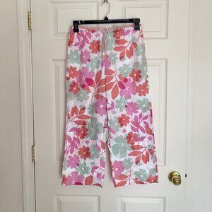 Cherokee floral pajama pants size small cotton material